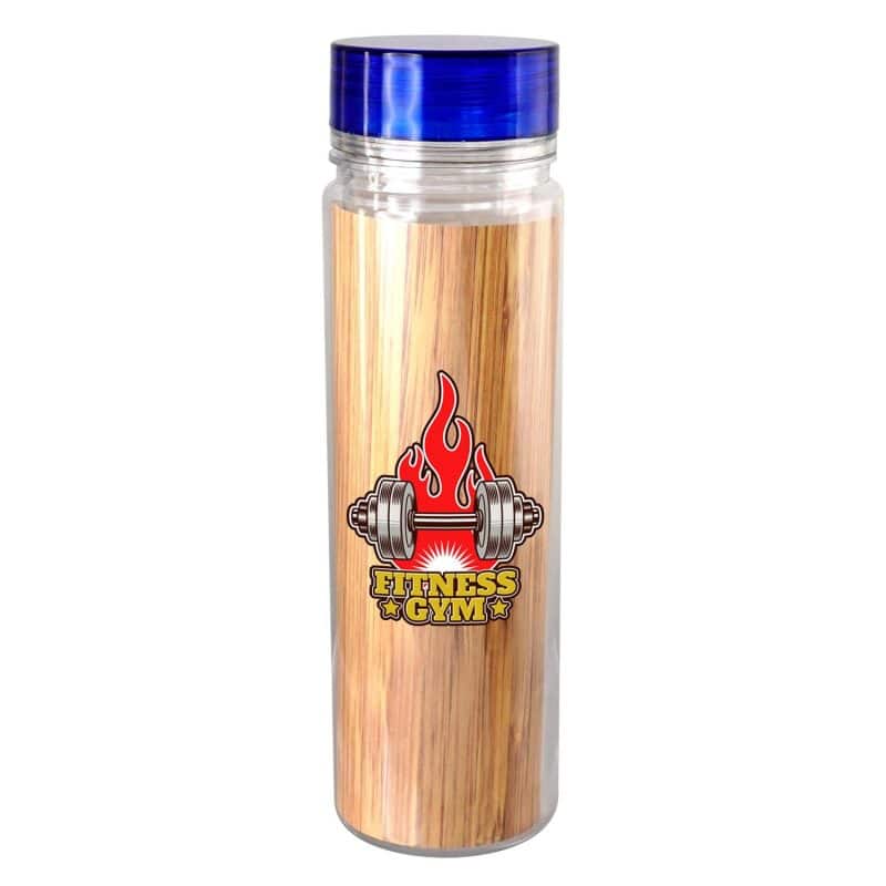 Custom Clear View 18 oz. Full Color Bamboo Pattern Bottle - 6