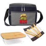 Custom Quilted Bamboo Lunch Set