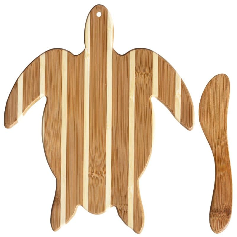 Custom Sea Turtle Charcuterie Board with Spreader Knife Gift Set - 1