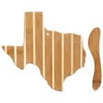 Custom Texas Charcuterie Board with Spreader Knife Gift Set - 1