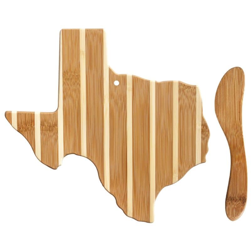 Custom Texas Charcuterie Board with Spreader Knife Gift Set - 1