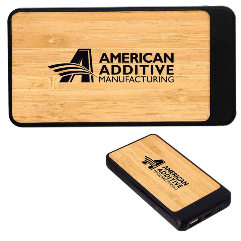 Custom UL Bamboo High Density Rav Power Bank