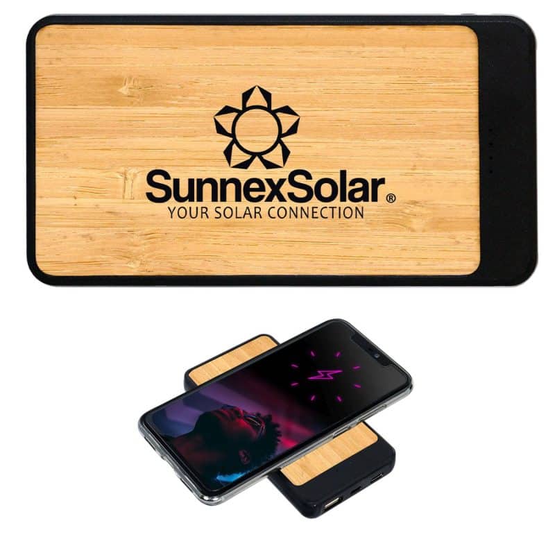Custom UL Bamboo High Density Swift Wireless Power Bank