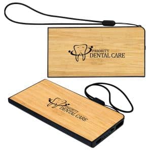 Custom UL Bamboo Power Bank