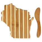 Custom Wisconsin Charcuterie Board with Spreader Knife Gift Set - 1