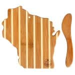 Custom Wisconsin Charcuterie Board with Spreader Knife Gift Set