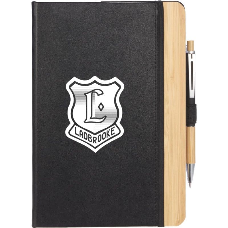 Custom 5.5'' x 8.5'' FSC® Recycled Kia Bamboo Journal
