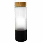 Custom Bamboo Pattern 22 oz. Full Color Frosted Glass Bottle - 3
