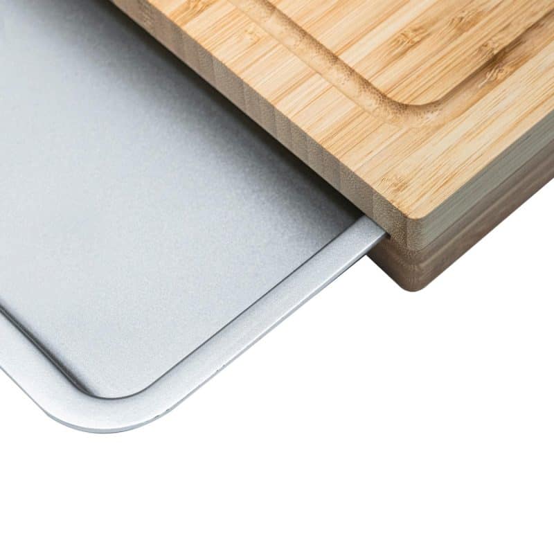 Custom Cuisinart Outdoors® Bamboo Cutting Board With Hidden Tray - Bamboo - 5