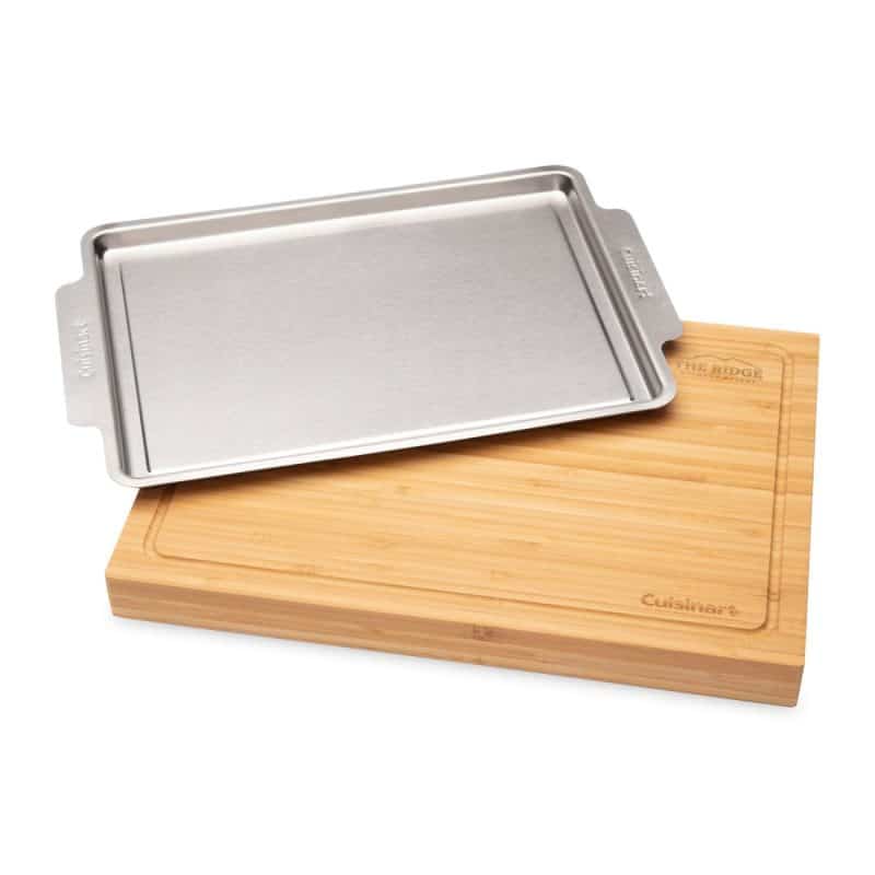 Custom Cuisinart Outdoors® Bamboo Cutting Board With Hidden Tray - Bamboo - 6