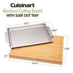 Custom Cuisinart Outdoors® Bamboo Cutting Board With Hidden Tray - Bamboo - 7
