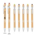 Custom Tropical Bamboo Incline Pen With Stylus