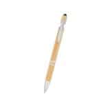 Custom Tropical Bamboo Incline Pen With Stylus - 2