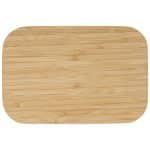 Custom Bamboo Fiber Lunch Box with Cutting Board Lid - 1