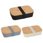 Custom Bamboo Fiber Lunch Box with Cutting Board Lid - 2