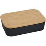 Custom Bamboo Fiber Lunch Box with Cutting Board Lid - 8