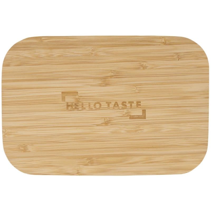 Custom Bamboo Fiber Lunch Box with Cutting Board Lid