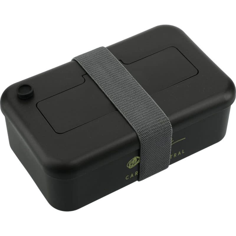 Custom Bamboo Fiber Lunch Box with Utensils - 3