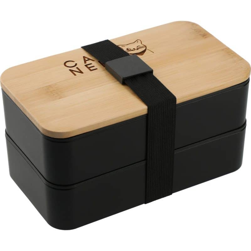 Custom Stackable Bamboo Fiber Bento Box - 4