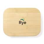 Custom 4 Cup Bamboo Storage Container - Bamboo - 4