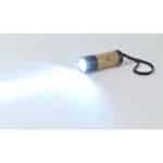 Custom Mini LED Bamboo Flashlight - Black-Fresh Bamboo - 4