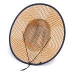 Custom Adult Wide Brim Braided Paper Straw Cowboy Hat - 1