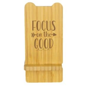 Custom Volt Bamboo Phone Stand Wireless Charger With Box
