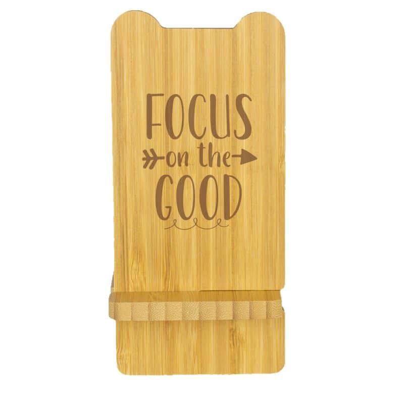 Custom Volt Bamboo Phone Stand Wireless Charger With Box