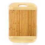 Custom BergHoff Bamboo Rectangular Handled Cutting Board Two-Tone