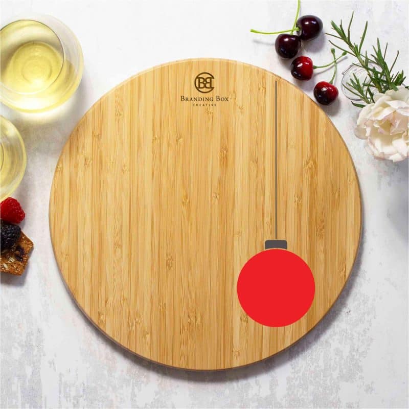 Custom Decorative Holiday Ornament Cutting and Serving Board - 2