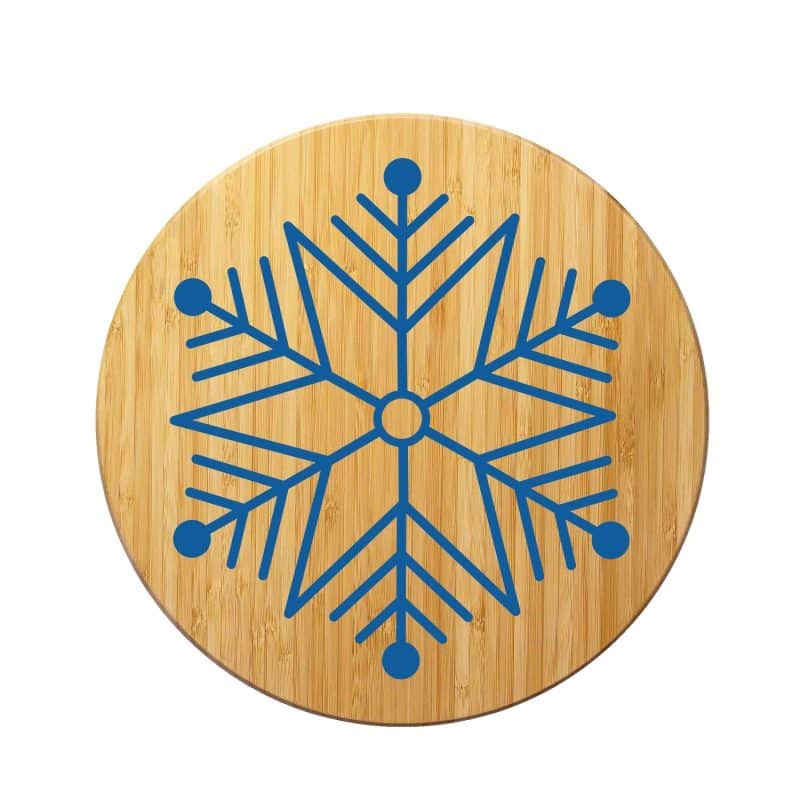 Custom Winter Snowflake Cutting and Serving Board - 1