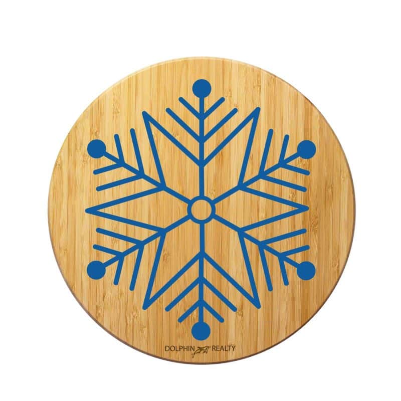Custom Winter Snowflake Cutting and Serving Board