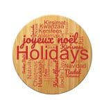 Custom World of Holidays Cutting and Serving Board - 1