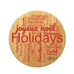 Custom World of Holidays Cutting and Serving Board