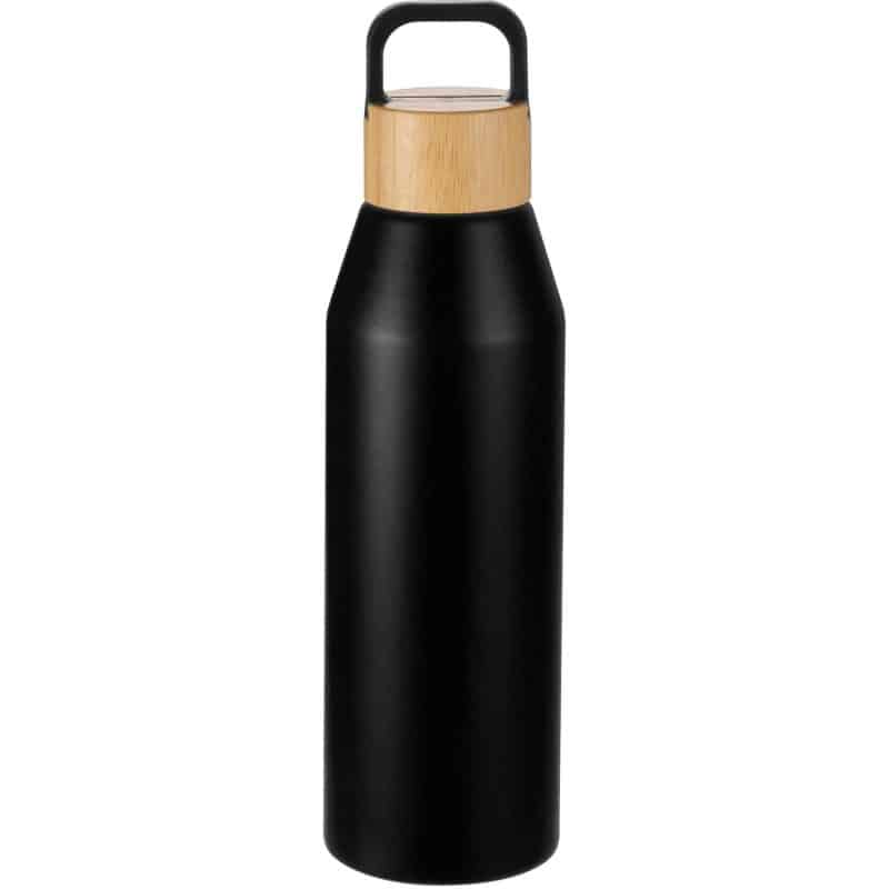 Custom Aspen 24 oz Recycled Bottle with FSC® Bamboo Lid - 3