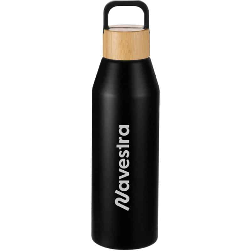 Custom Aspen 24 oz Recycled Bottle with FSC® Bamboo Lid