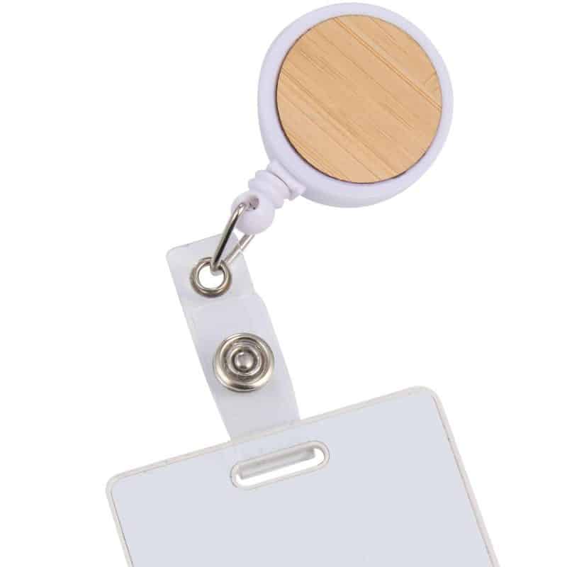 Custom Bamboo Badge Holder - 4