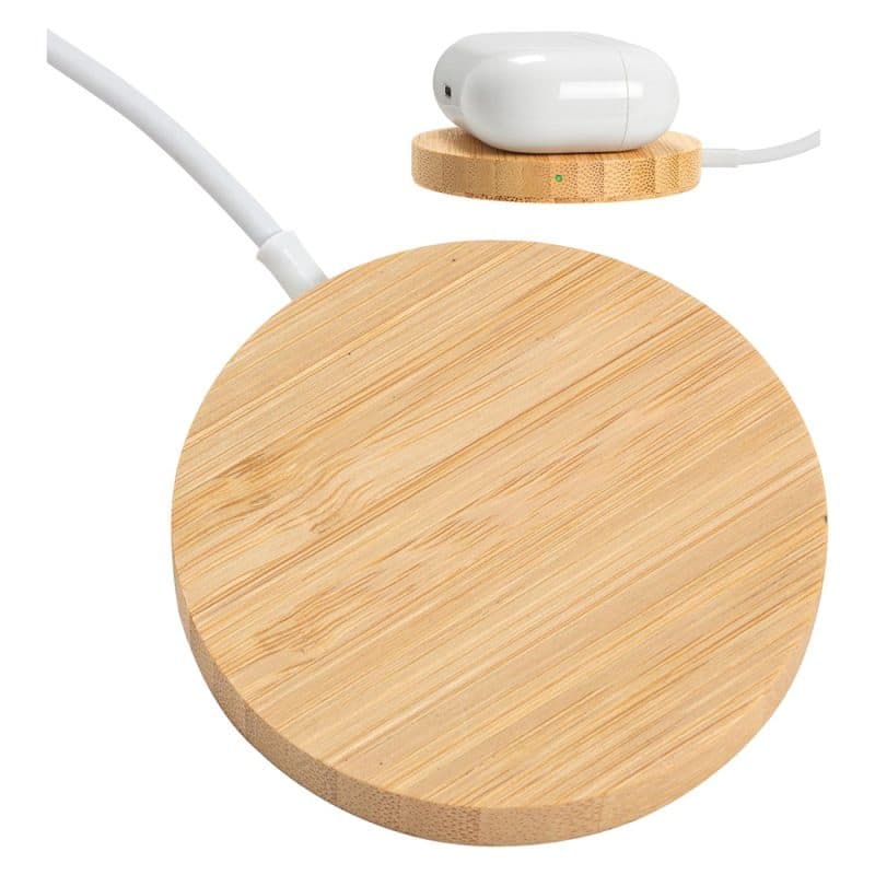 Custom Magport Bamboo 15W Wireless Charger - 1