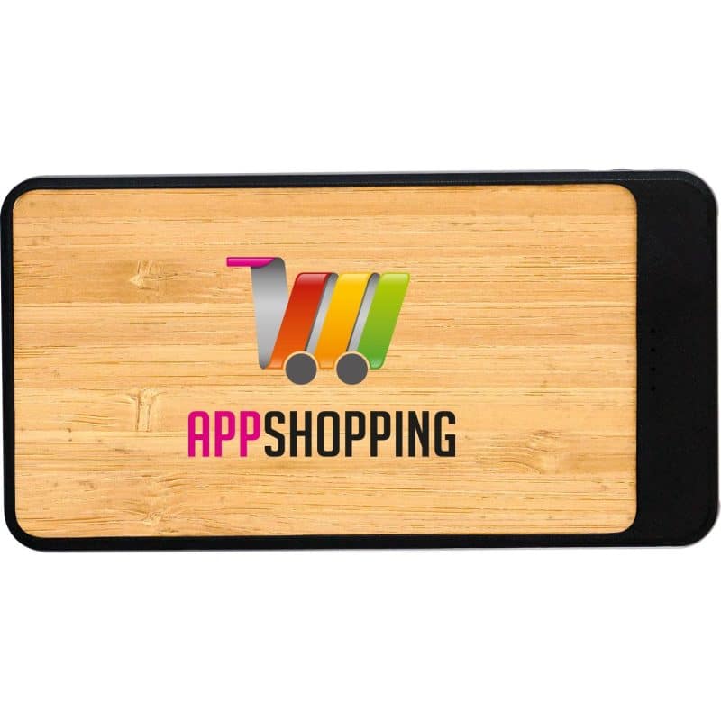 Custom UL Bamboo High Density Rav Power Bank - 5