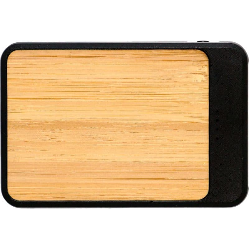 Custom UL Bamboo High Density Volt Power Bank - 4