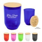 Custom 12 Oz. Montrose Rpet Wine Tumbler With Bamboo Lid