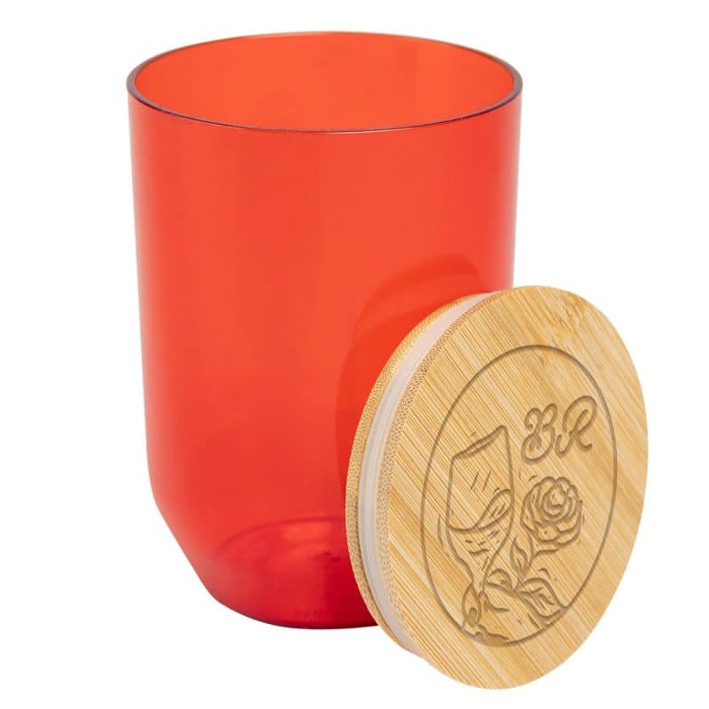 Custom 12 Oz. Montrose Rpet Wine Tumbler With Bamboo Lid - 4