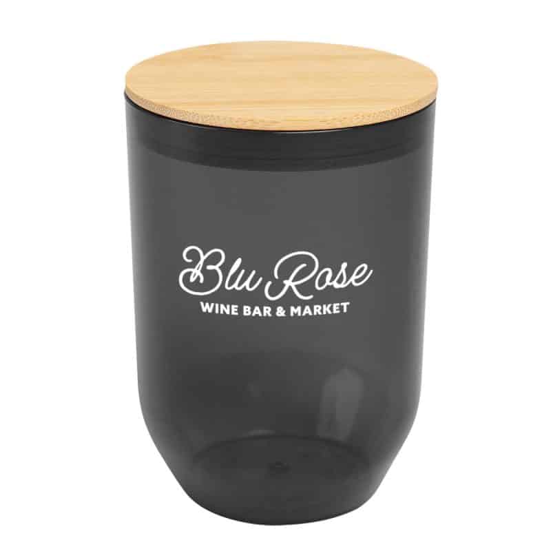 Custom 12 Oz. Montrose Rpet Wine Tumbler With Bamboo Lid - 5