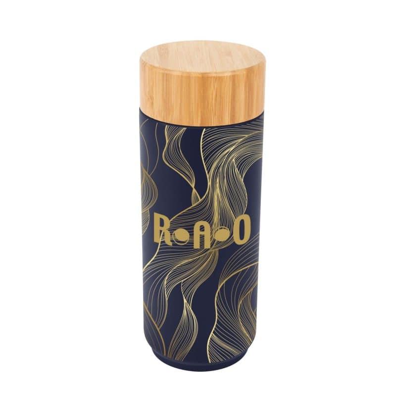 Custom 16 Oz. Full Color Stainless Steel Lexington Bottle With Bamboo Lid - 3