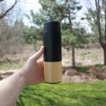 Custom 17 oz (550 ml) Double Wall Vacuum Bamboo Coffee/Travel Mug (DIAMOND) - 2