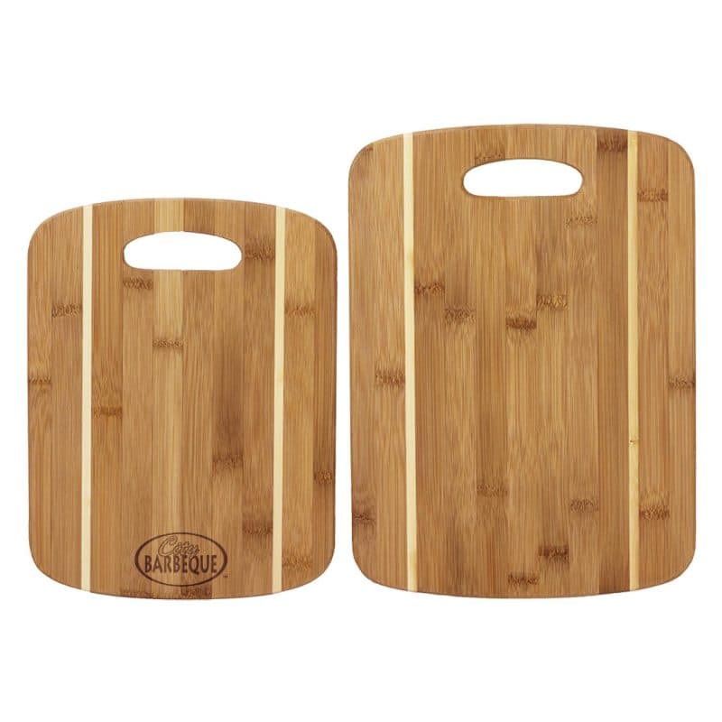 Custom 2-Piece Striped Bamboo Cutting Board Set (13" x 9½" & 11" x 8½")