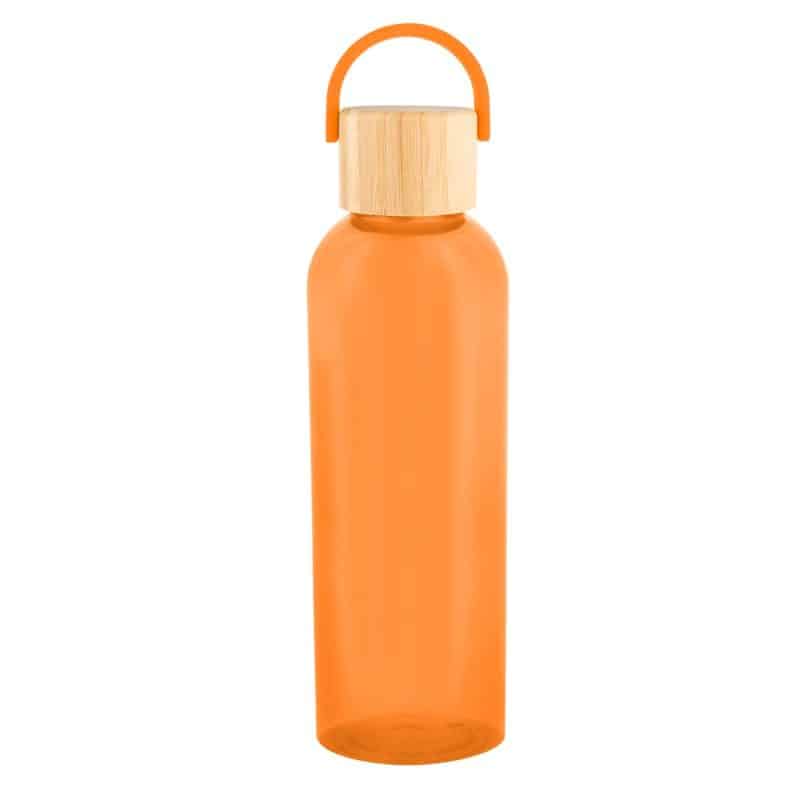 Custom 20 Oz. Ally Rpet Bottle With Bamboo Lid And Easy Carry Handle - 9