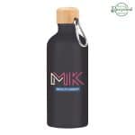 Custom 20 Oz. Aluminum Tundra Bike Bottle With Bamboo Lid - 2