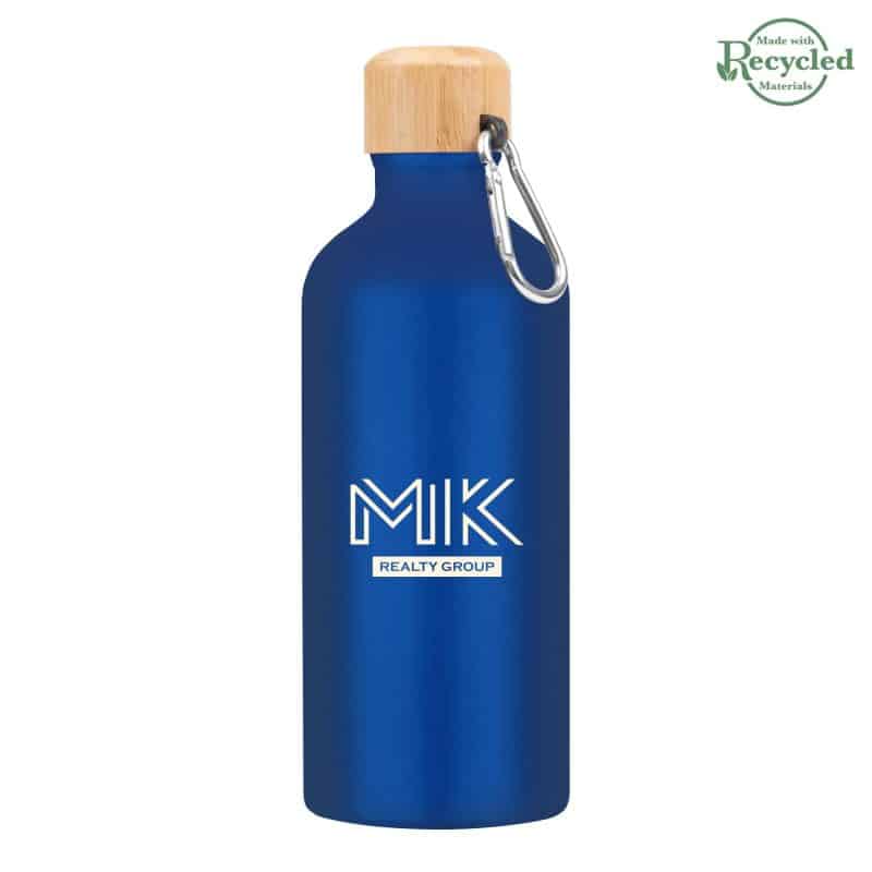 Custom 20 Oz. Aluminum Tundra Bike Bottle With Bamboo Lid - 8