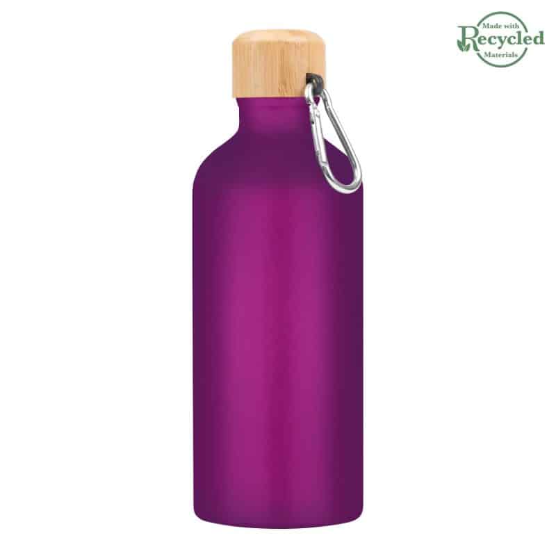 Custom 20 Oz. Aluminum Tundra Bike Bottle With Bamboo Lid - 9